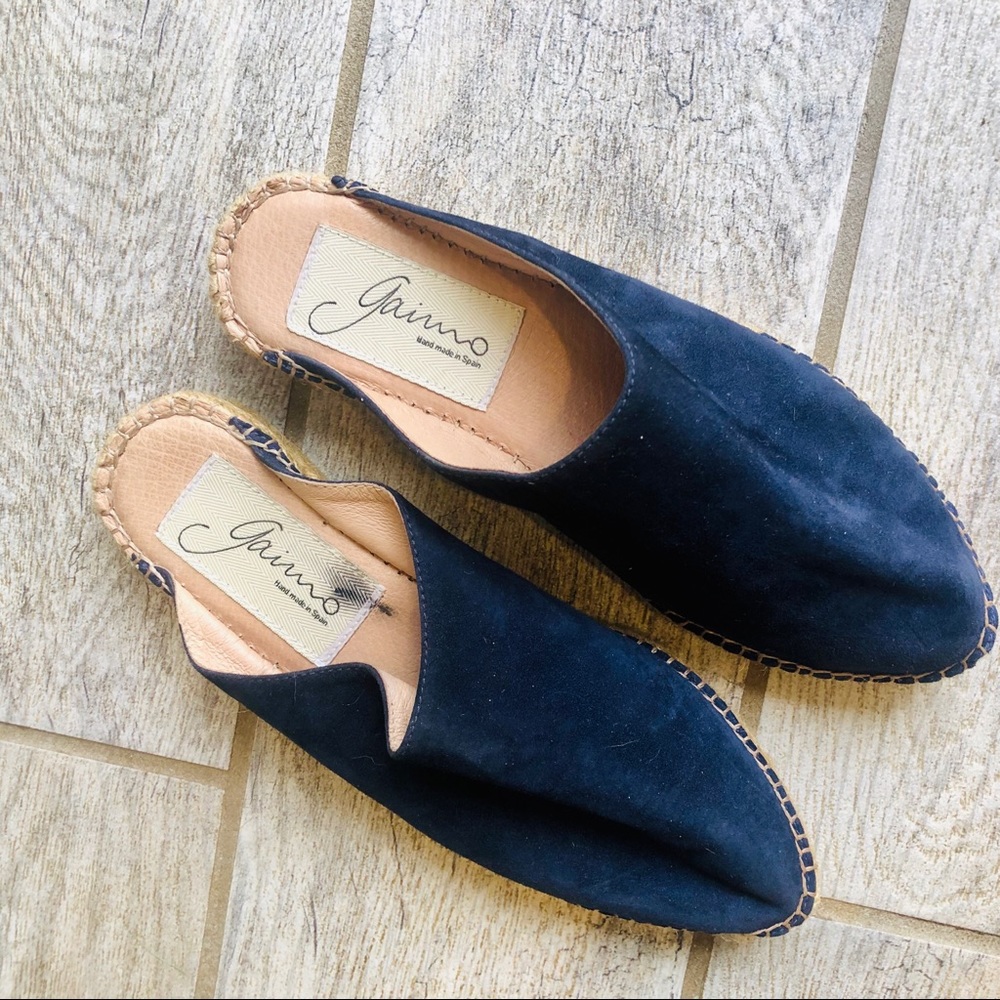 Navy Gairno Mule Espadrilles - Picture 5 of 6